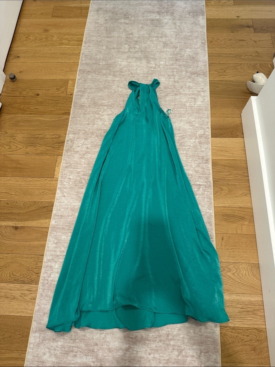 Zara Dresses & Skirts - Sleeveless Emerald Halter Maxi Dress